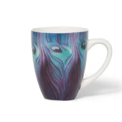 The Met Store Louis C. Tiffany Peacock Feather Covered Mug with Tea Infuser* Tableware