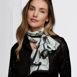 The Met Store Louis C. Tiffany White Magnolia Oblong Silk Scarf* Scarves & Wraps