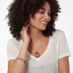 The Met Store Magnolias and Irises Enamel Bangle* Bracelets