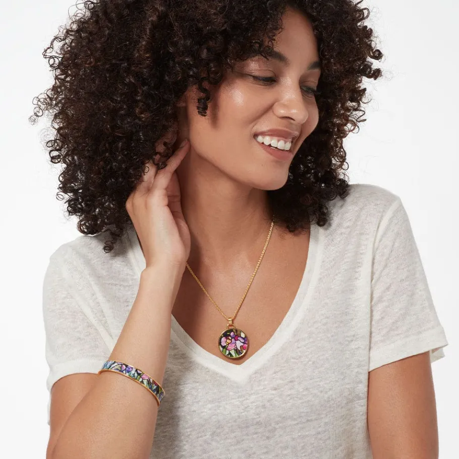 The Met Store Magnolias and Irises Enamel Bangle* Bracelets