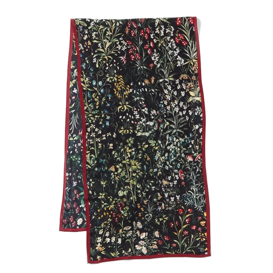 The Met Store Medieval Millefleurs Oblong Silk Scarf* Scarves & Wraps