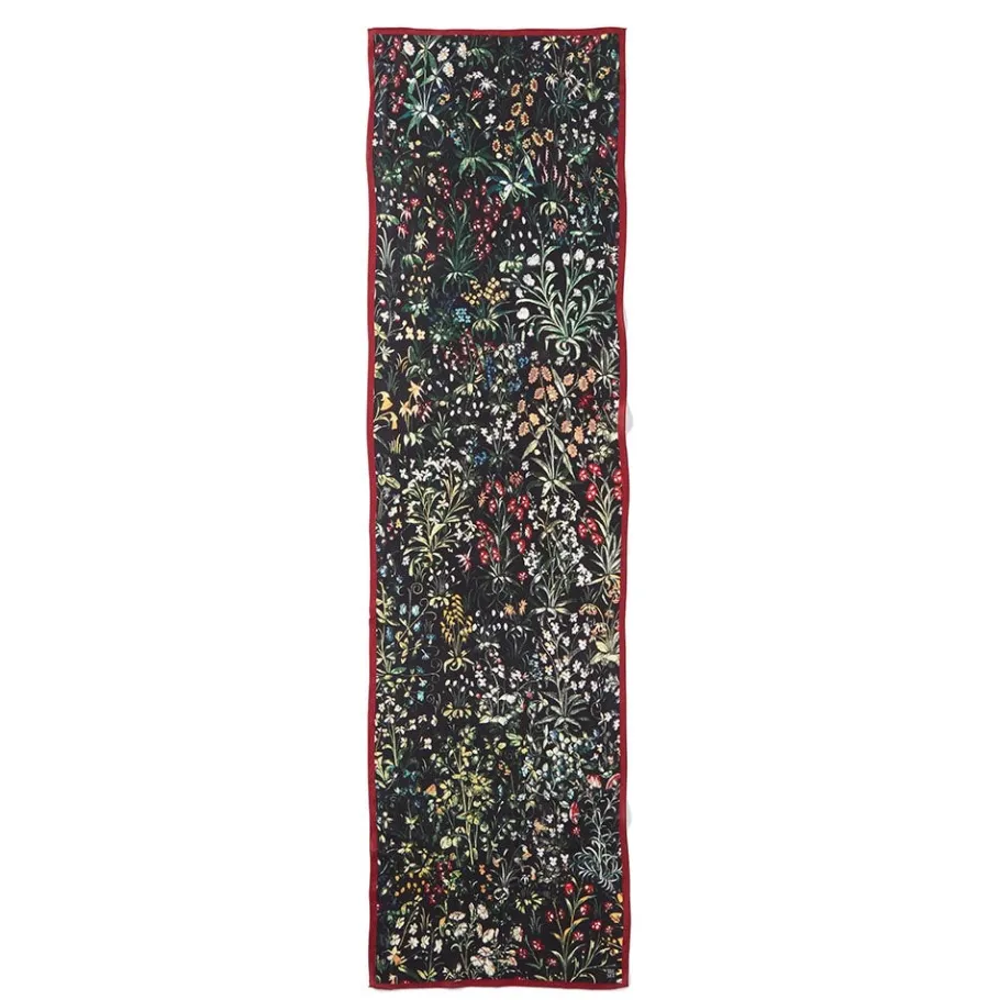 The Met Store Medieval Millefleurs Oblong Silk Scarf* Scarves & Wraps