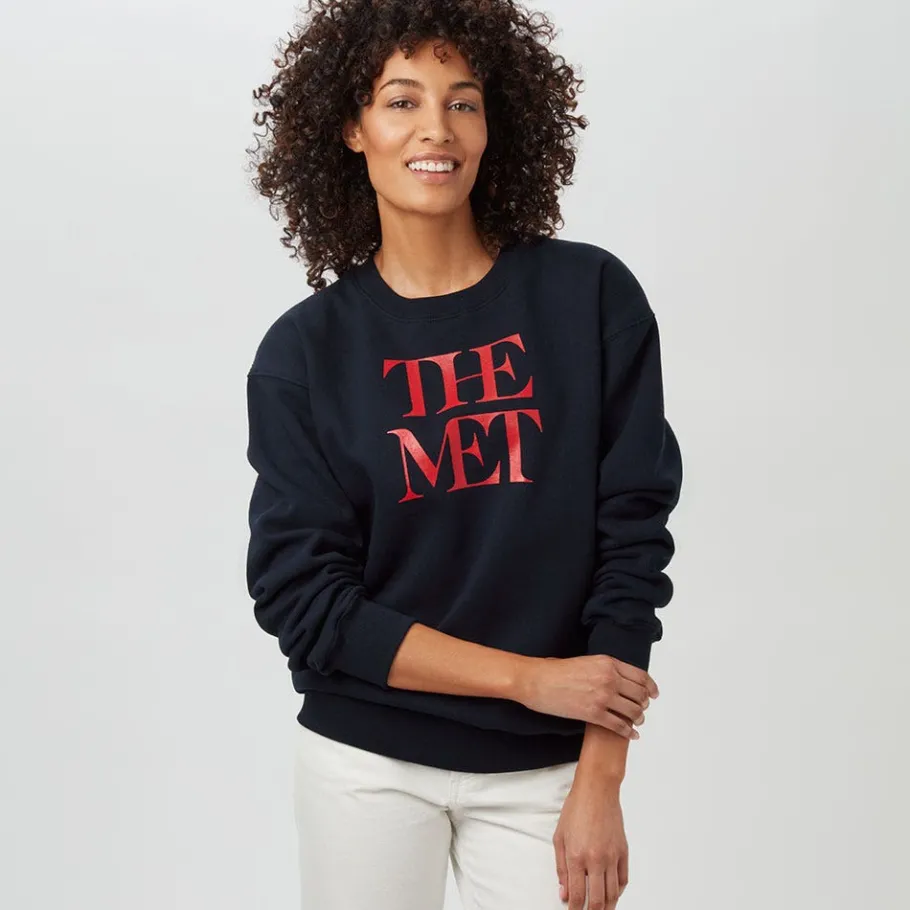 The Met Store Met Logo Crew Neck Sweatshirt* Clothing