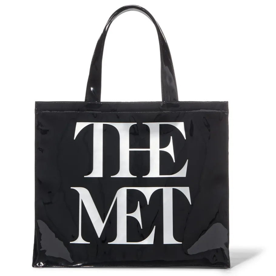 The Met Store Met Logo Vinyl Tote* Bags