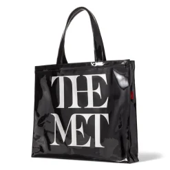 The Met Store Met Logo Vinyl Tote* Bags