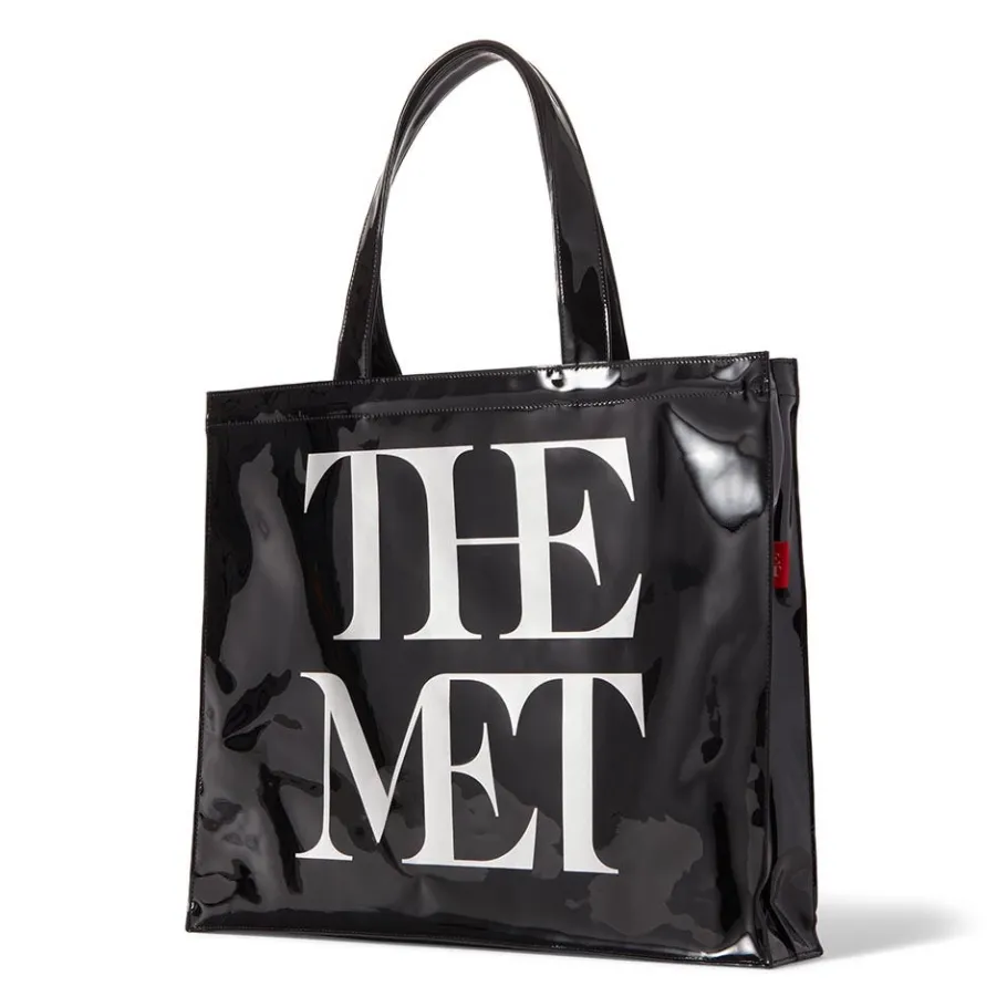 The Met Store Met Logo Vinyl Tote* Bags