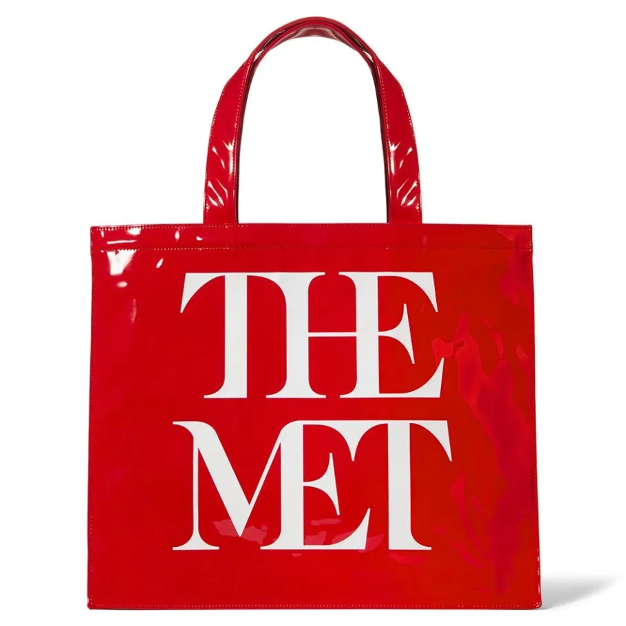 The Met Store Met Logo Vinyl Tote* Bags