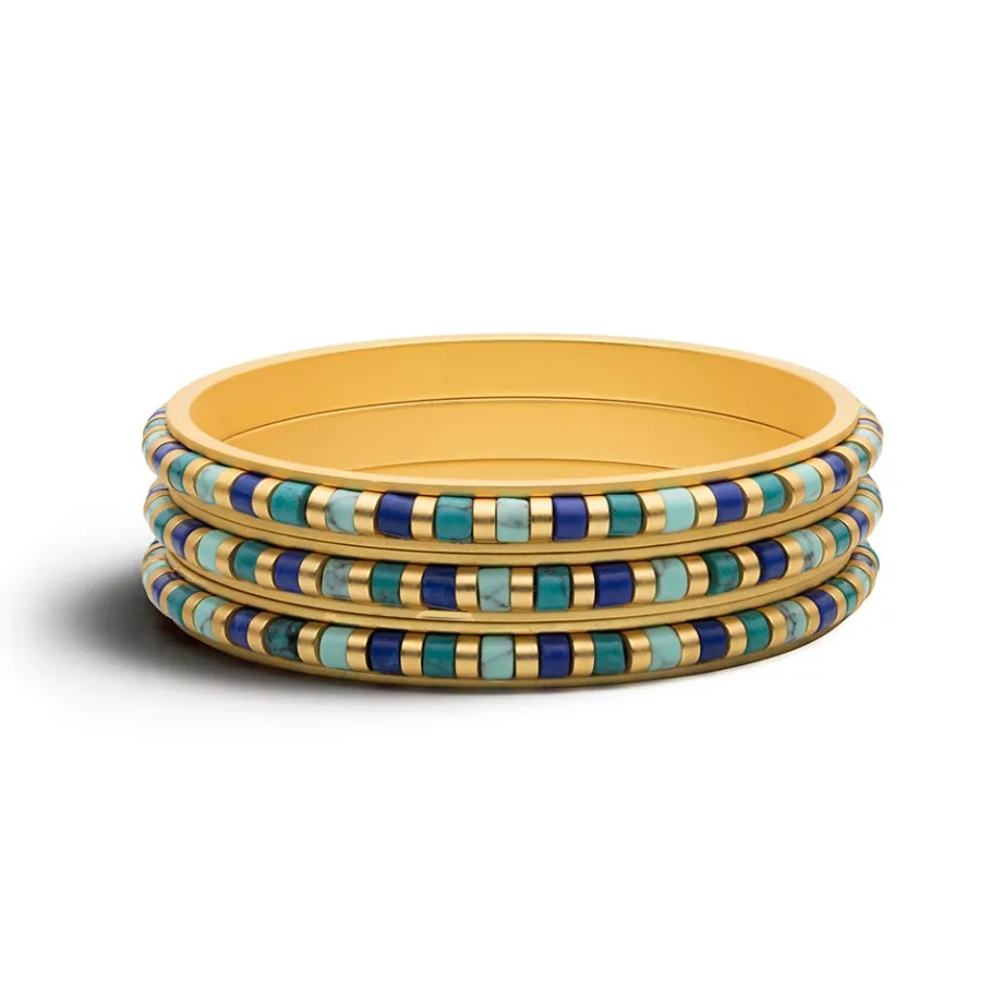 The Met Store Middle Kingdom Cylindrical Bead Bangles* Bracelets