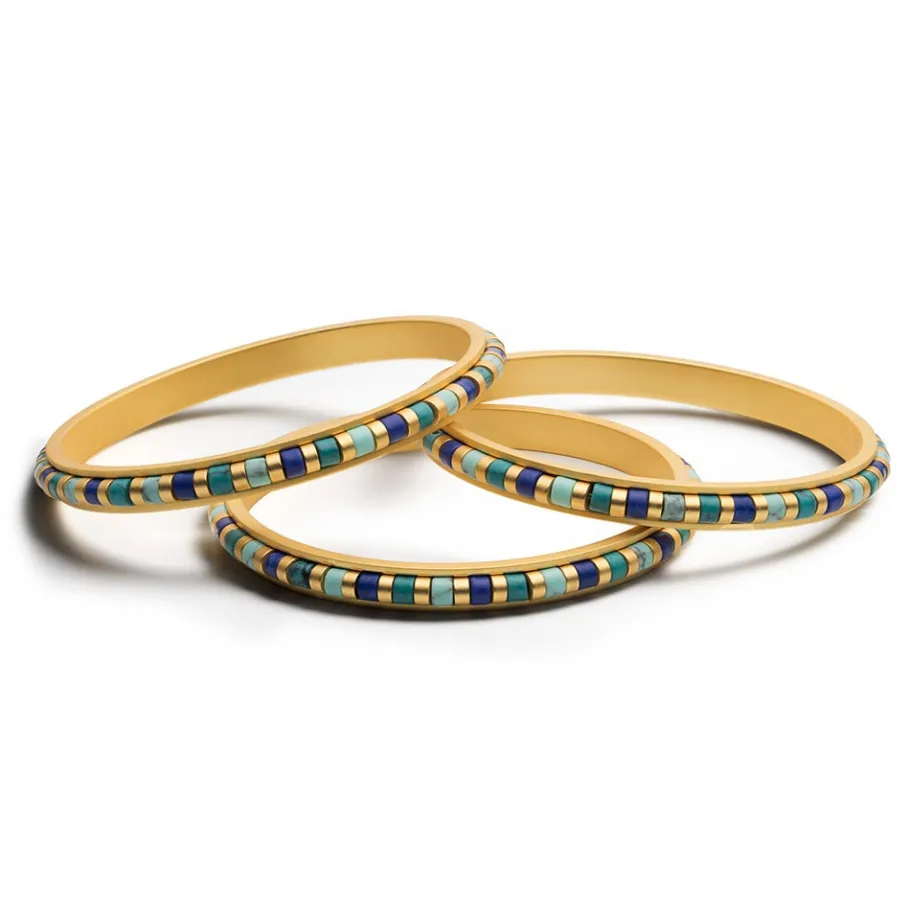The Met Store Middle Kingdom Cylindrical Bead Bangles* Bracelets