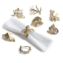 The Met Store Mixed Herb Napkin Ring Set* Tableware