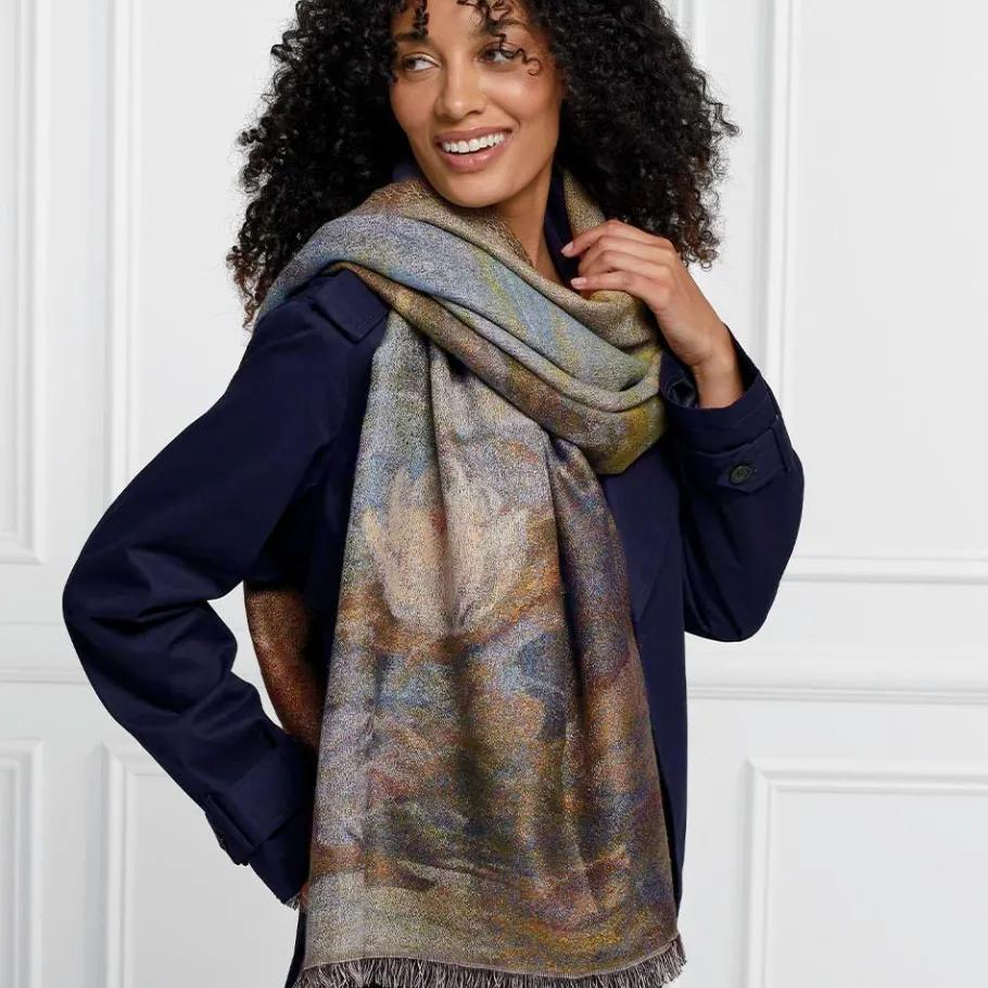 The Met Store Monet Bridge and Water Lilies Shawl* Scarves & Wraps