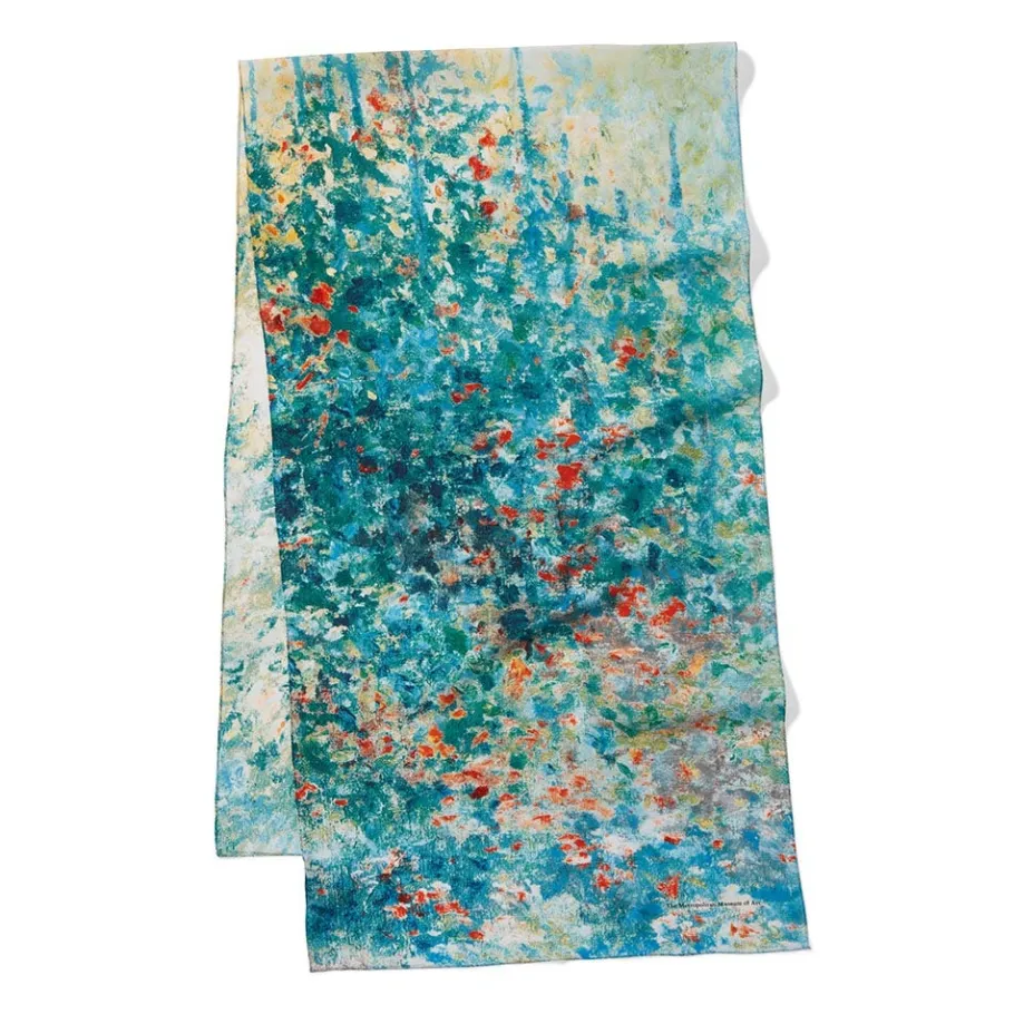 The Met Store Monet Garden at Argenteuil Oblong Silk Scarf* Scarves & Wraps