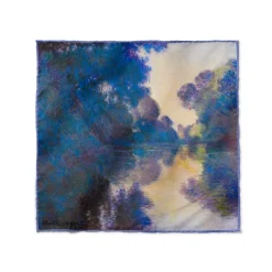 The Met Store Monet Morning on the Seine Silk Pocket Square* Small Accessories
