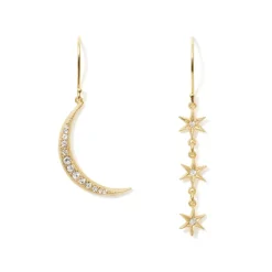 The Met Store Moon and Stars Drop Earrings* Earrings