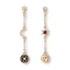 The Met Store Moonface and Crescent Drop Earrings* Earrings