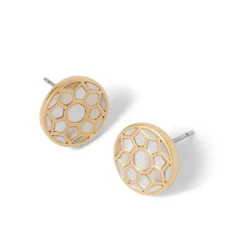 The Met Store Mother-of-Pearl Mosaic Stud Earrings* Earrings