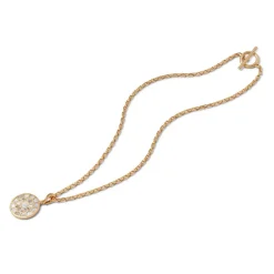 The Met Store Mother-of-Pearl Mosaic T-Bar Pendant Necklace* Necklaces