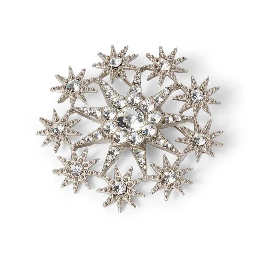 The Met Store Ottoman Star Antiqued Silver Brooch* Pins & Brooches