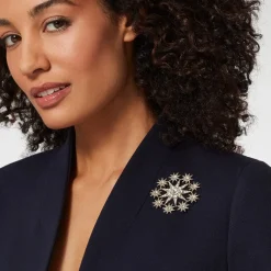 The Met Store Ottoman Star Antiqued Silver Brooch* Pins & Brooches