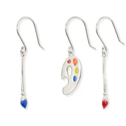 The Met Store Paintbrush and Palette Drop Earrings* Earrings