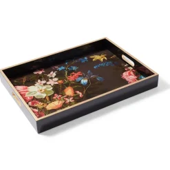 The Met Store Peeters Bouquet of Flowers Lacquer Tray* Tableware|Decorative Accents