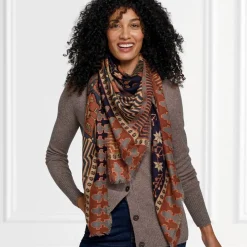 The Met Store Persian Garden Oversize Square Wool Scarf* Scarves & Wraps