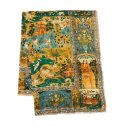 The Met Store Persian Pictorial Textile Oversize Oblong Scarf* Scarves & Wraps