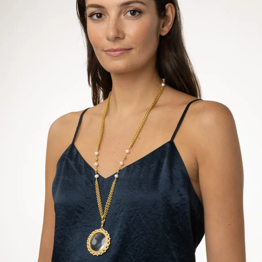 The Met Store Philippine Pearl Magnifier Pendant Necklace* Necklaces