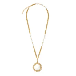 The Met Store Philippine Pearl Magnifier Pendant Necklace* Necklaces