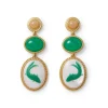 The Met Store Qing Bottle Fish Cameo Drop Earrings* Earrings