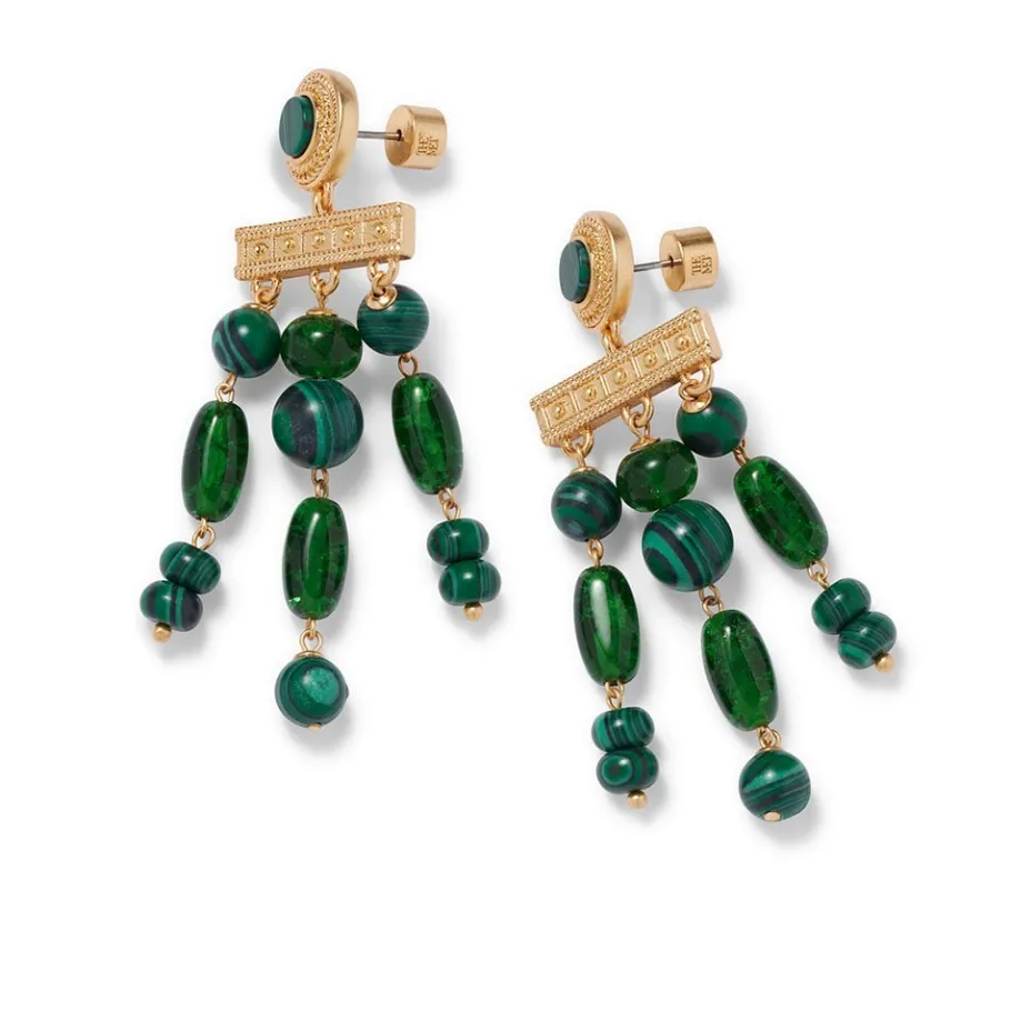 The Met Store Roman Malachite Chandelier Earrings* Earrings