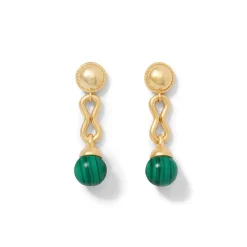 The Met Store Roman Malachite Drop Earrings* Earrings