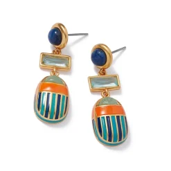 The Met Store Royal Scarab Drop Earrings* Earrings