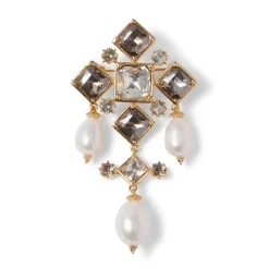 The Met Store Royal Tudor Pearl Chandelier Brooch* Pins & Brooches
