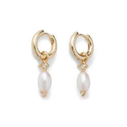 The Met Store Royal Tudor Small Hoop Earrings with Pearls* Earrings