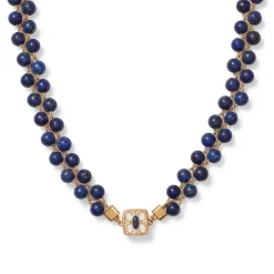 The Met Store Spanish Baldric Lapis Braided Necklace* Necklaces