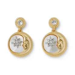 The Met Store Spanish Day and Night Moon Drop Earrings* Earrings