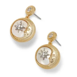 The Met Store Spanish Day and Night Moon Drop Earrings* Earrings
