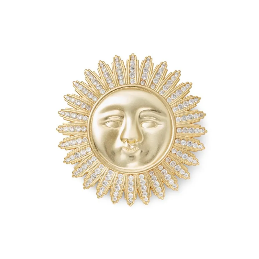 The Met Store Spanish Day and Night Sun Brooch* Pins & Brooches