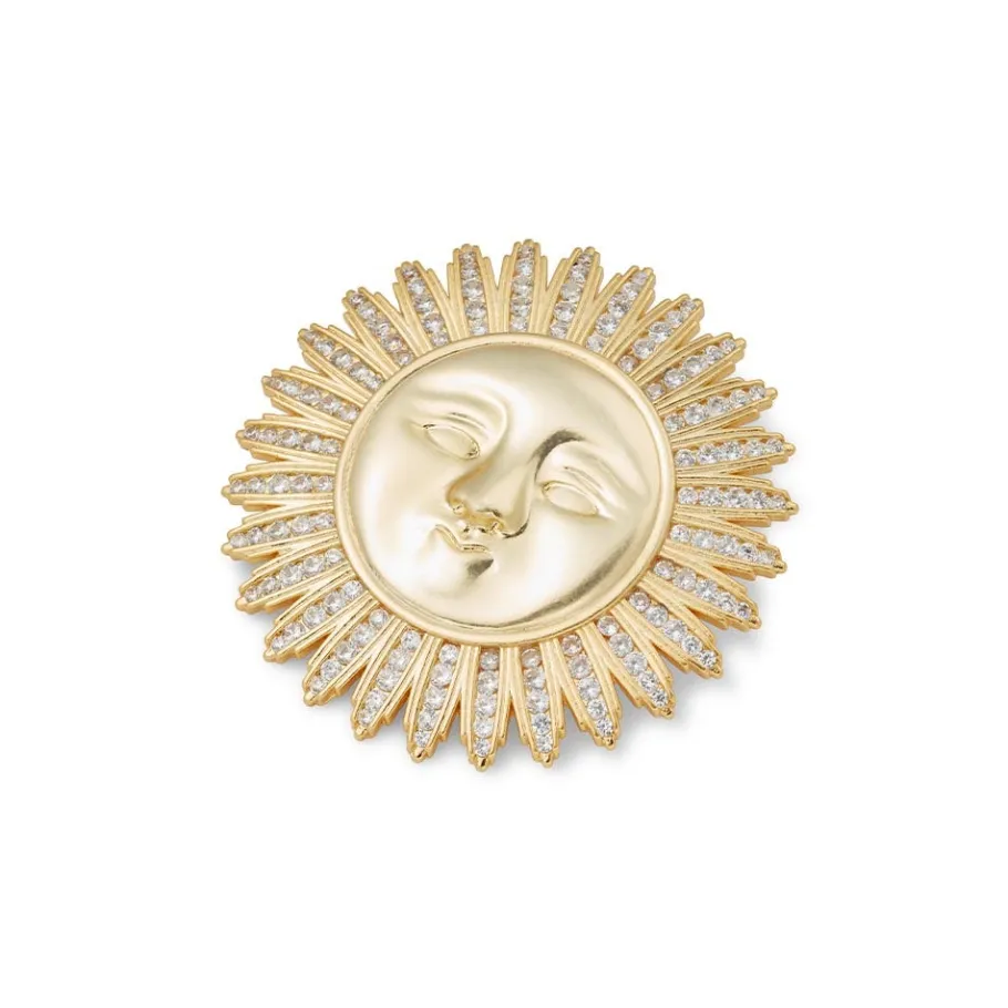 The Met Store Spanish Day and Night Sun Brooch* Pins & Brooches