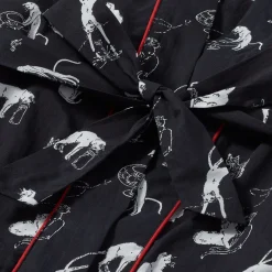 The Met Store Steinlen Cats Unisex Cotton Robe* Clothing