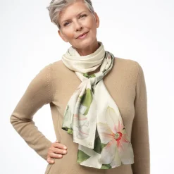 The Met Store Studies of Magnolias Oblong Silk Scarf* Scarves & Wraps