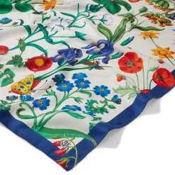 The Met Store The Met Cloisters Garden Square Silk Scarf* Scarves & Wraps