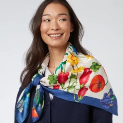 The Met Store The Met Cloisters Garden Square Silk Scarf* Scarves & Wraps