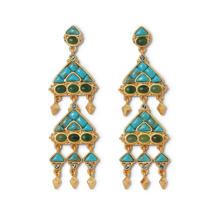 The Met Store Tibetan Mandala Fringe Drop Earrings* Earrings