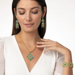 The Met Store Tibetan Mandala Fringe Drop Earrings* Earrings