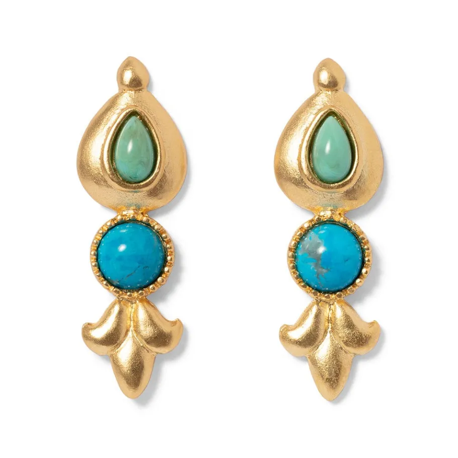The Met Store Tibetan Turquoise Drop Earrings* Earrings