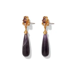 The Met Store Turkish Amethyst Drop Earrings* Earrings