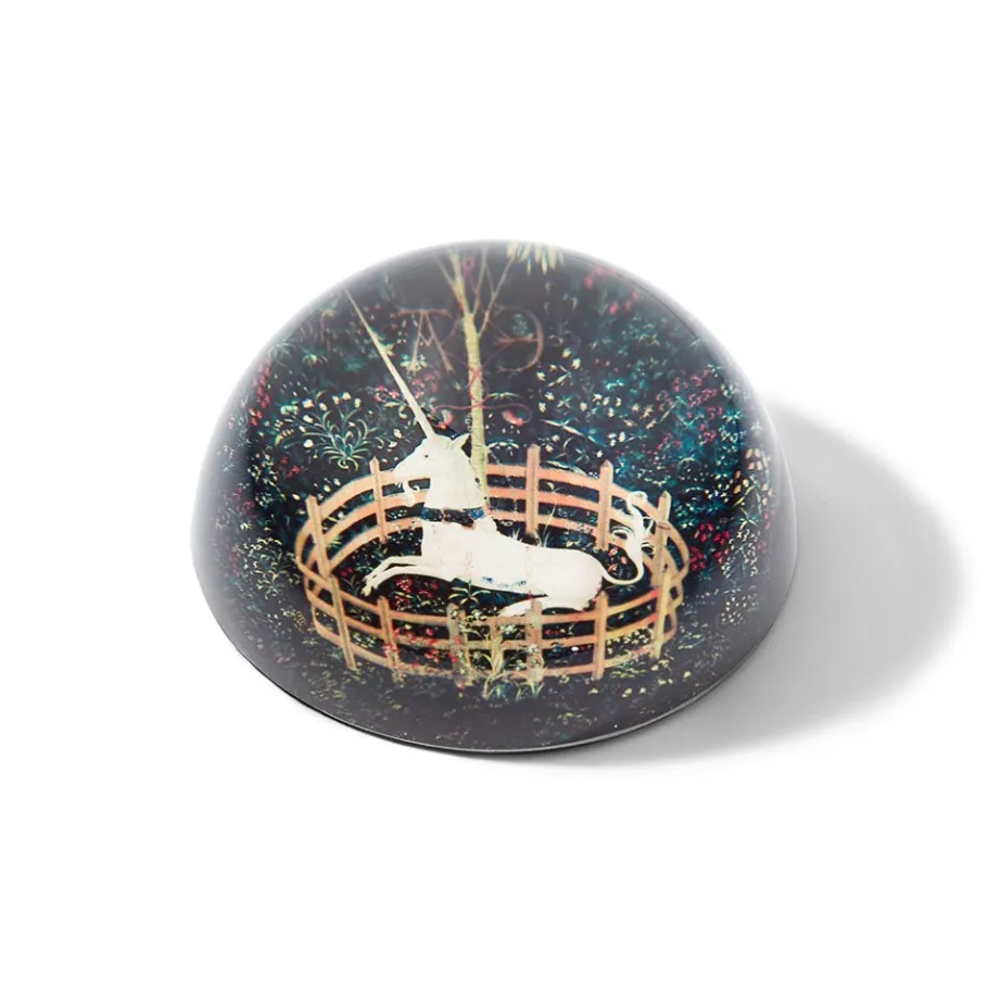 The Met Store Unicorn in a Garden Paperweight* Office