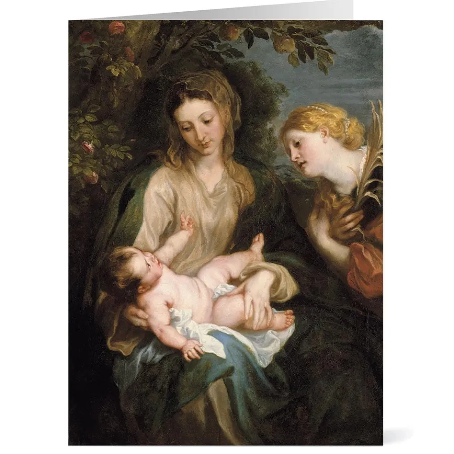 The Met Store Van Dyck: Virgin and Child with Saint Catherine of Alexandria Holiday Cards* Holiday Cards